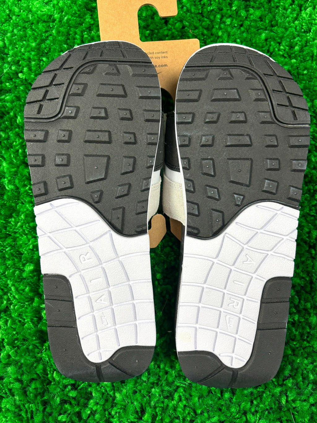 Nike Air Max 1 White Black Slides